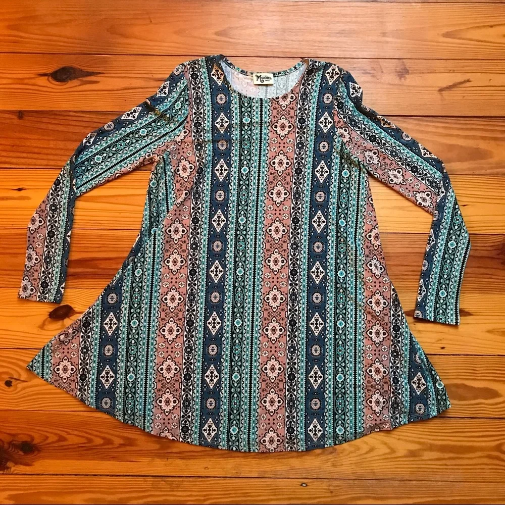 Show Me Your Mumu Pink Blue Tunic, NWT, S - Picture 3 of 13